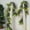 Green, variant on Christmas Lighting Tinsel Garland with Fake Plastic Christmas Tree Ornaments, 79" Glittering Hanging Decoration for Xmas Tree Birthday Party Wedding Supplies