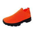 thumbnail image 4 of Rokment Orthopedic Walking Shoes for Women 2026 Spring Fall Breathable Knit Slip on Socks Nursing Running Tennis Driving Sneakers for Outfoot Activities Orange Size 7, 4 of 5