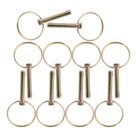 CIMAXIC 10-Pack Round Lynch Pins Steel Heavy Duty for Vehicle Operators Transport and Agricultural Use