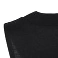 thumbnail image 3 of Sin Playera Cuello en V Algodon Plisadas Apariencia Atractiva Mujeres Black L, 3 of 8
