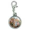 thumbnail image 1 of Southwestern Animals Selfie Cougar Fox Roadrunner Prairie Dog Antiqued Bracelet Pendant Zipper Pull Charm with Lobster Clasp, 1 of 5