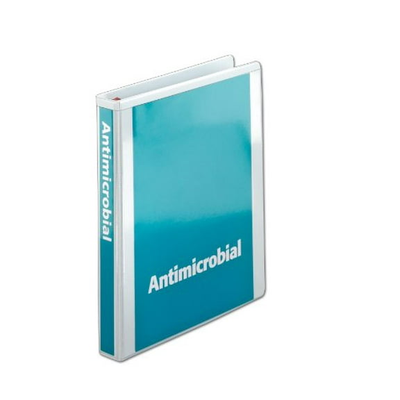 Cardinal Treated Binder ClearVue Locking Slant-D Ring Binder, 1" Cap, 11 x 8 1/2, White