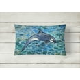 thumbnail image 2 of Carolines Treasures BB5335PW1216 Killer Whale Orca 2 Canvas Fabric Decorative Pillow  12H x16W multicolor, 2 of 3
