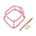 thumbnail image 1 of Rongfmy Desktop Embroidery Frame Embroidery Hoop Display Square Reusable Easy to Install Cross Stitch Hoop Punch Needle Frame for DIY red, 1 of 9