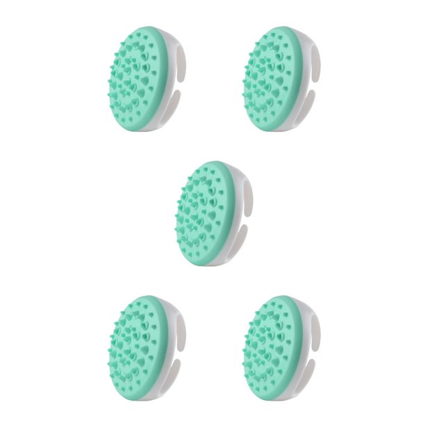 Cepillo de Masaje Corporal Inteprter Tejido de Mano Exfoliante Verde