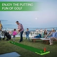 thumbnail image 2 of Luricaa Golf Pong Putting Game Set with Front Border for Indoor&Outdoor, Golf Putting Green Mat Includes 8pcs Golf Balls & Portable Bag,Golf Putting Practice Training Aid for Backyard,Party,Office, 2 of 7