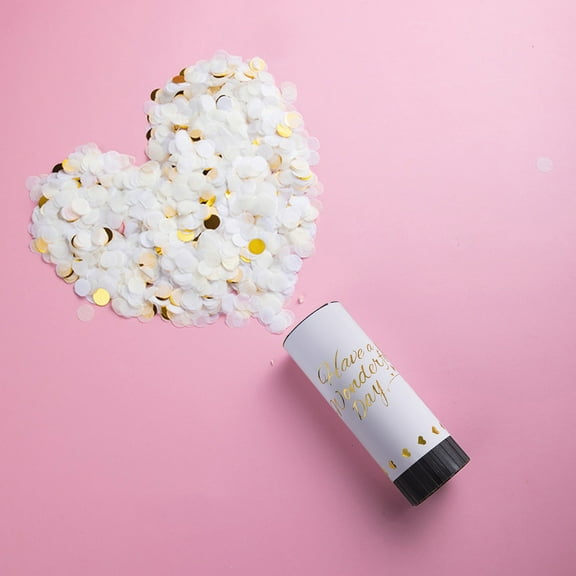 Steadline Confetti Cannon Party Popper with Multiple Color Options Pneumatic Launching System for Birthday Wedding Celebration New Year Graduation Festive Event Decoration and Fun