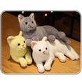 thumbnail image 6 of GENEMA 32cm/12inch Stuffed Cotton Plush Cat Doll Super Soft Realistic Kitty Doll Toy, 6 of 17