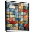 thumbnail image 2 of Designart "Earth Colors Tiles in Colorful Patterns II" Abstract Framed Wall Art - Modern Colorful Abstract Tile Hallway Framed Wall Art Decor, 2 of 6