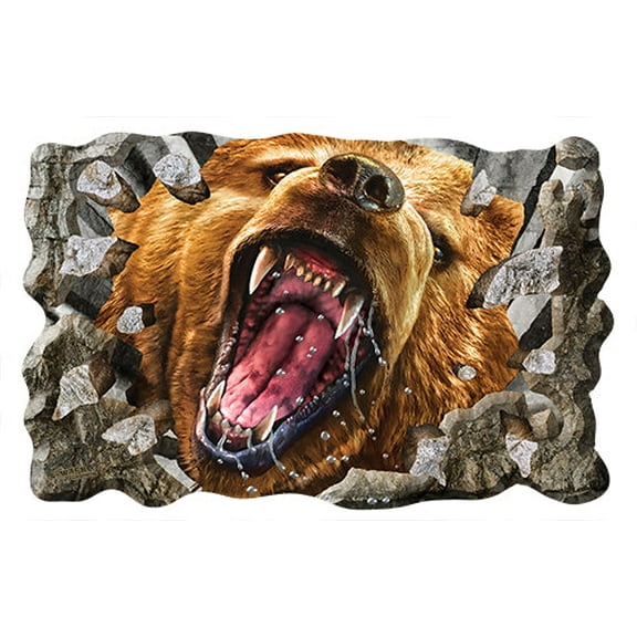 Grizzly Rocks Novelty Sign | Indoor/Outdoor | Funny Home Décor for Garages, Living Rooms, Bedroom, Offices | SignMission personalized gift Wall Plaque Decoration