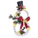 thumbnail image 1 of Guirnalda de Feliz Navidad con luces Led, decoración navideña, colgantes para puertas, colgante de corona (negro + rojo), 1 of 5