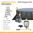 thumbnail image 3 of Funsicle 24' x 52" Oasis Designer Above Ground Pool Set with Pump, Round Frame, 3 of 6