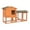 Orange, variant on Pefilos 54.5" Wood Rabbit Hutch for Outdoor, Pet House Bunny Cages Poultry Cage Habitat Chicken Coop, Orange