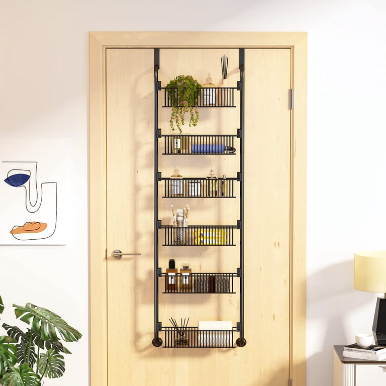 Aertyole 6-Tier Over the Door Pantry Organizer, Black photo 8