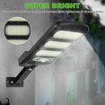 thumbnail image 1 of Luces solares para exteriores, iluminación de gran angular, luces solares para estacionamientos comerciales de anochecer a amanecer, luces solares para exteriores, sensor de movimiento para pared, 1 of 4