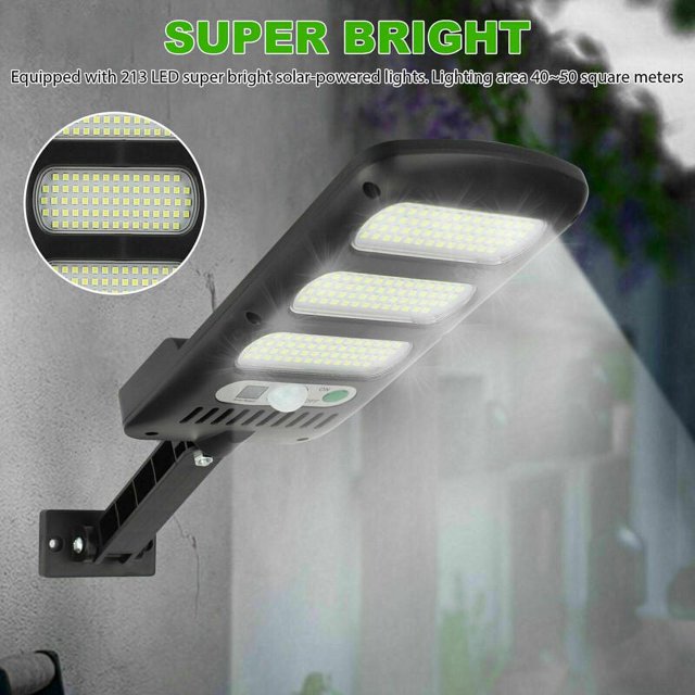 Luces solares para exteriores, iluminación de gran angular, luces solares para estacionamientos comerciales de anochecer a amanecer, luces solares para exteriores, sensor de movimiento para pared
