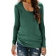 thumbnail image 3 of RKSTN Long Sleeve Shirts for Women Oversized Crewneck Slim Base Layer T Shirt Top Womens Casual Solid Plus Size Round Neck Loose Fits Comfy Cozy Basic Tee Shirt Fall Spring Clothes, 3 of 10