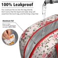 thumbnail image 5 of Lunch Bag Lunch Box for Women Reusable Insulated Lunch Cooler Bags,Large Capacity for Work Travel Picnic,Water-Resistant Pioneer Colorful Floral Lunch Tote Bag Gifts for Woman Mom Red, 5 of 6
