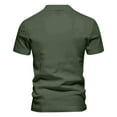 thumbnail image 4 of GrmtClth Polo Shirts for Men Short Sleeve Button Golf Shirts Casual Classic Collar Tee Shirts Summer Stylish Solid Color Golf T-Shirt with Pocket Army Green L, 4 of 4