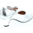 thumbnail image 5 of Little Angel Tasha-685E Glitter Bow Mary Jane Pump - Silver, 5 of 7