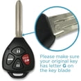 thumbnail image 4 of 2 New Replacement Keyless Entry Remote Fob Car Key Combo for GQ4-29T - G Chip, 4 of 6