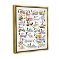 thumbnail image 4 of Stupell Industries Educational Automobile Alphabet Transportation Painting Gold Floater Framed Canvas Art Print Wall Art, 17 x 21, 4 of 10