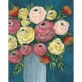 thumbnail image 2 of Moore, Regina 15x18 White Modern Wood Framed Museum Art Print Titled - Loose Floral I, 2 of 4