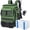 Green With 4 Tackle Boxes, variant on Fishing Backpack With Rod Holders Tackle Box 42l Large Water-resistant Fish Bag Store Gear