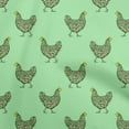 thumbnail image 1 of oneOone Viscose Chiffon Sea Green Fabric Rooster Cock Fabric For Sewing Printed Craft Fabric By The Yard 42 Inch Wide, 1 of 4