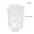 thumbnail image 4 of Gobelet en Verre 250ML Premium Durable Gradué pour la Maison Cuisine Tasse à Mesurer Boisson Gobelet d'Eau Verrerie Chimie, 4 of 9