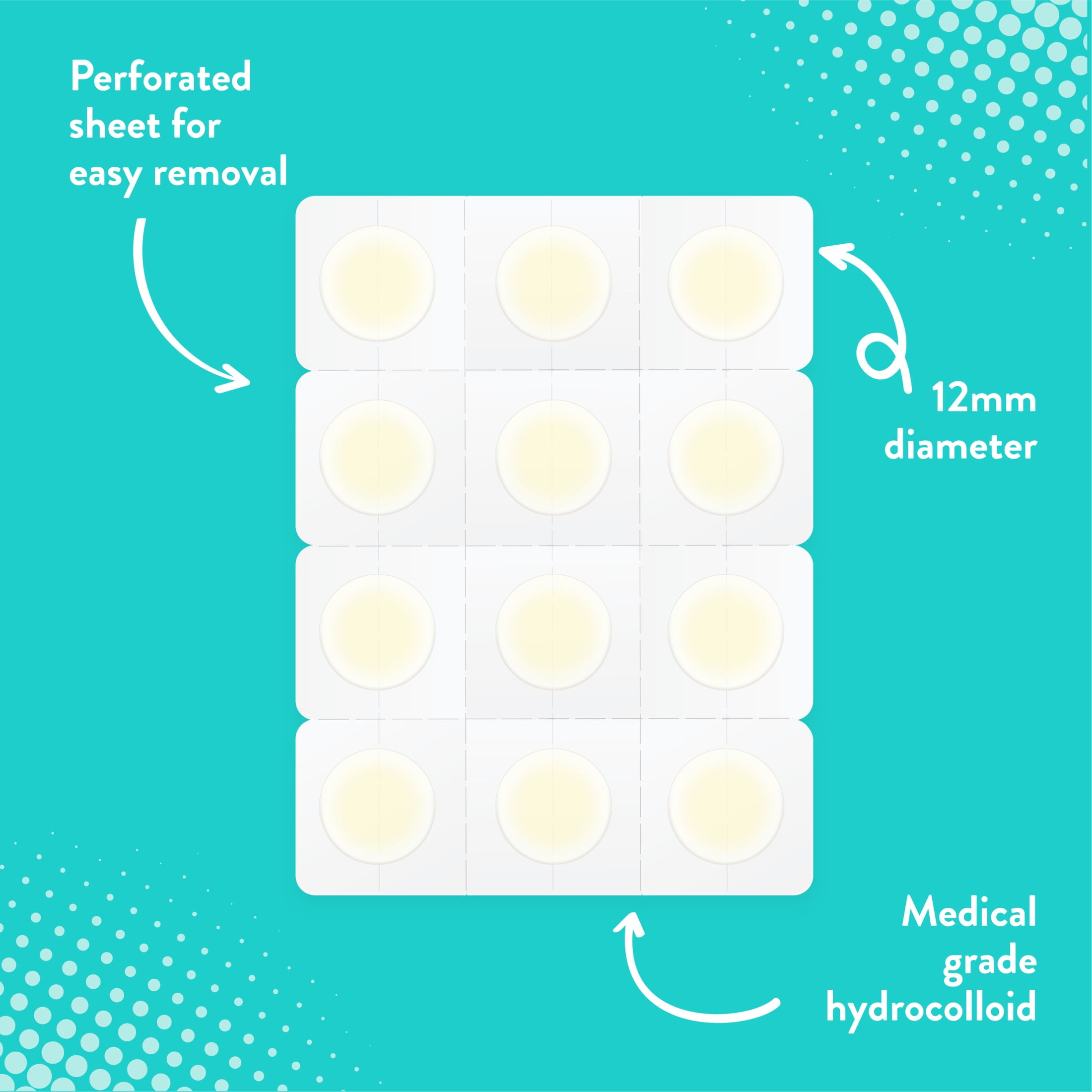 Bioré Pimple Patch, Cover & Conquer 12mm Blemish Patch, Hydrocolloid, HSA/FSA Approved, 24 Ct