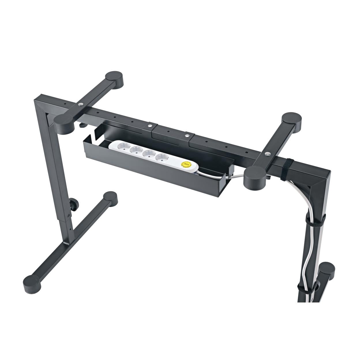 K&M 18808 Cable Organiser for Omega Keyboard Stands, Black