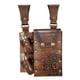 thumbnail image 5 of Bolsa de cinturón medieval de piel sintética para Halloween, moderna, con 2 botellas, para club Marrón, 5 of 9