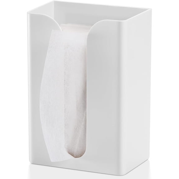 Magnetic Dryer Sheet Holder for Laundry Room, Dryer Sheet Container,Dryer Sheet Dispenser,Plastic Wall Dryer Sheet Box for Laundry Organization and Storage,Fabric Sheet Holder,White