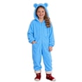 thumbnail image 3 of Byoo Zip Up Hooded Jumpsuit for Little Boy Cozy Sherpa Fleece Solid Color One Piece Onesie, 3 of 5