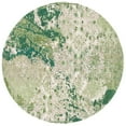 thumbnail image 3 of SAFAVIEH Madison Seanan Abstract Area Rug, Green/Ivory, 5' x 5' Round, 3 of 10