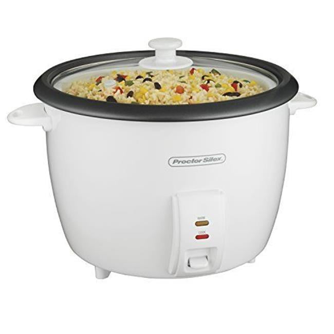 37551 WHT Silex Arrocera 30 Cup Rice Cooker, White