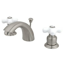 Kingston Brass KB958PX Victorian Mini-Widespread Bathroom Faucet, Brushed Nickel