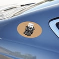 thumbnail image 3 of Just Write Antique Typewriter Writer Author Automotive Car Refrigerator Locker Vinyl Euro Oval Magnet, 3 of 3