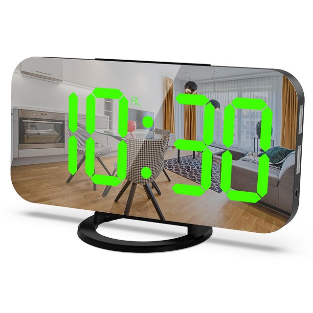 Reloj despertador ruidoso CHAO Reloj despertador con vibrador de cama USB para personas sordas