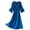 Dark Blue, variant on Aofany Women's Lace Sleeping Night Shirts Summer Sleepwear Short Pajama Sleep Shirt Silk Nightgown Satin Night Gown Dresses Soft Lace Short Sleeve V Neck Nightshirt
