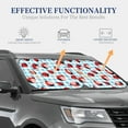 thumbnail image 4 of Kll Flowers And Lady Bugs Windshield Sun Shade 2-Piece Foldable Car Front Window Sunshade For Most Sedans Suv Truck - Auto Sun Blocker Visor Protector Blocks Max Uv Rays - Large, 4 of 7