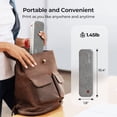 thumbnail image 2 of MUNBYN A4/A5/B5/US Letter/Legal/2"/3"/4" Inches, 1.45lb, Gray, Portable Bluetooth Thermal Printer, 2 of 7