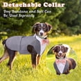 thumbnail image 4 of HQREA Dog Tuxedo Suit Formal Wedding Shirt with Bow Tie Holiday Wear for Boy Dogs, 4 of 6