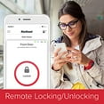 thumbnail image 4 of Kwikset 99380-001 Halo Wi-Fi Smart Lock Keyless Entry Electronic Keypad Deadbolt Featuring SmartKey Security, Satin Nickel, 4 of 5