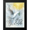 thumbnail image 2 of Talent, Kelley 15x18 Black Modern Framed Museum Art Print Titled - Peace on Earth Dove, 2 of 5