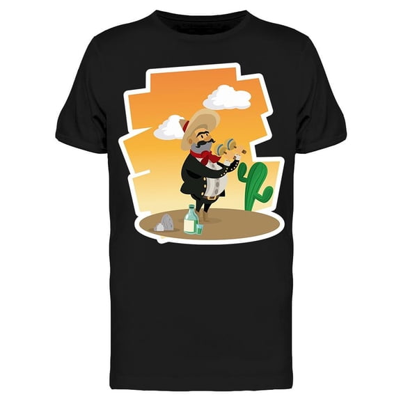Mexican Culture Maracas T-Shirt Men -Image by Shutterstock, Male 3X-Large