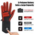 thumbnail image 3 of Electric Heated Glove Liners for Men Women Rechargeable Battery Heating Riding Ski Snowboarding, 3 of 6