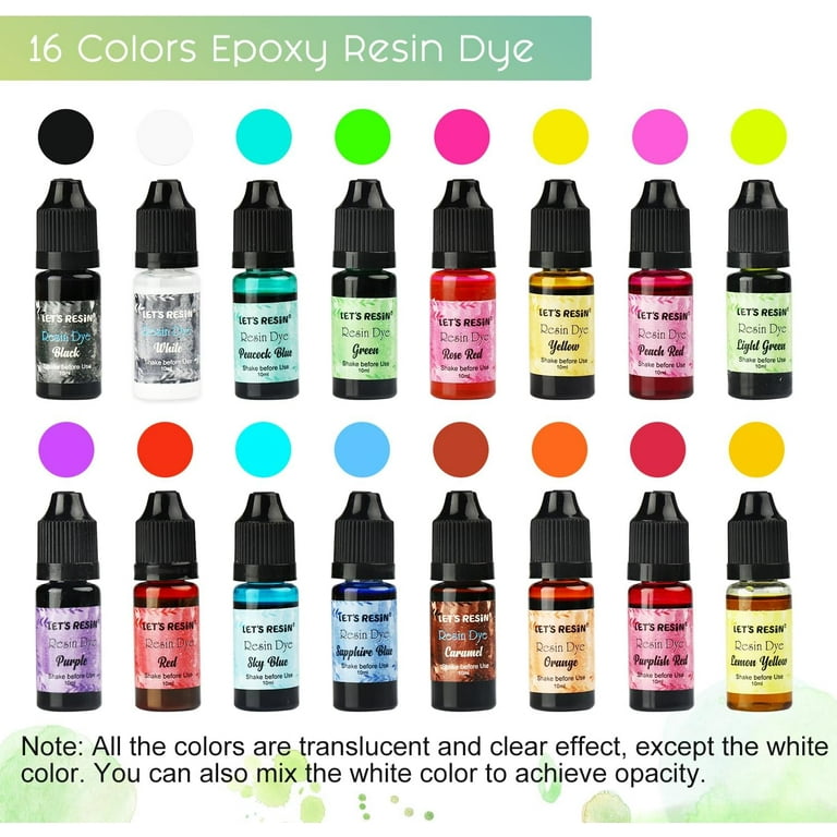 Let's Resin 16-Color Epoxy Resin Dye Set photo 5