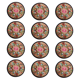 thumbnail image 1 of Posavasos de tela bordada para bebidas, taza con diseño Floral étnico Vintage, 1 of 5